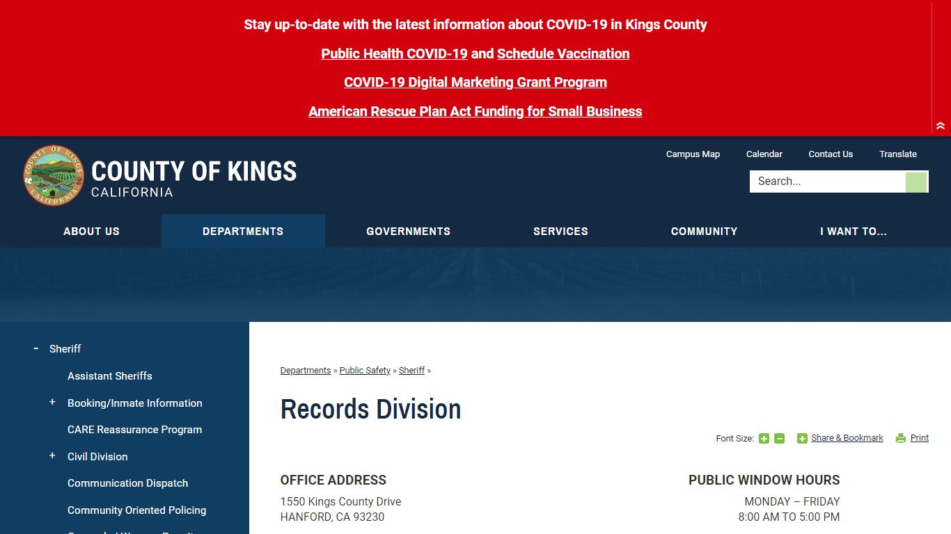 Records Division | Kings County